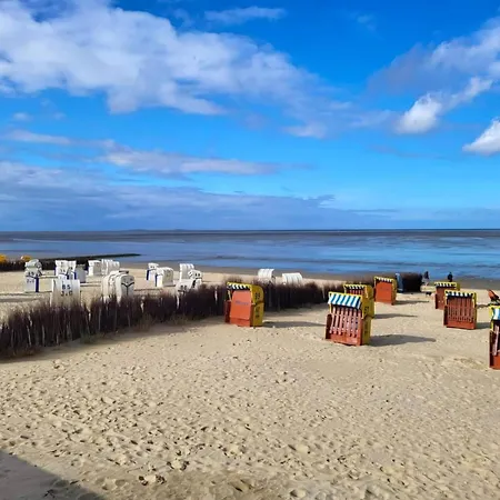 Appartamento Strandloft Im Haus Frauenpreiss Sahlenburg - Strandnah - 2 Hunde Willkommen -schwimmbad - Sauna - Direkt Am Wald - Dachterrasse Mit Blick Nach Neuwerk
