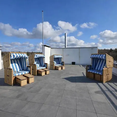 Appartamento Strandloft Im Haus Frauenpreiss Sahlenburg - Strandnah - 2 Hunde Willkommen -schwimmbad - Sauna - Direkt Am Wald - Dachterrasse Mit Blick Nach Neuwerk